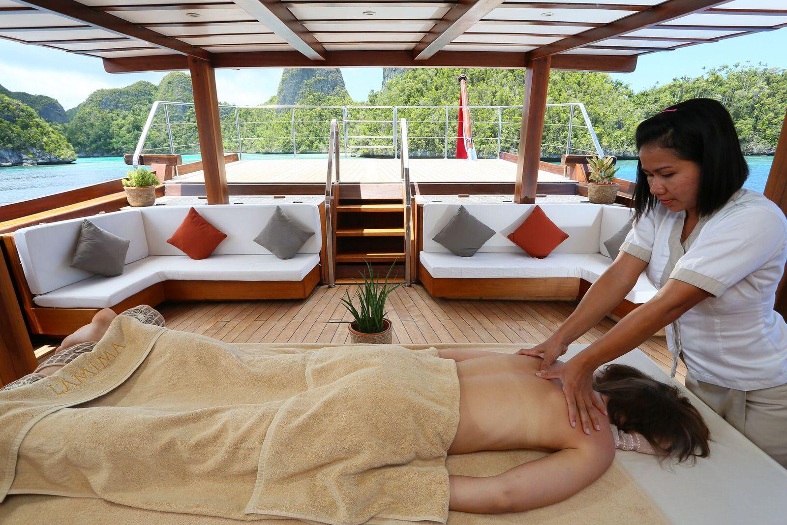 lamima yacht massage onboard spa