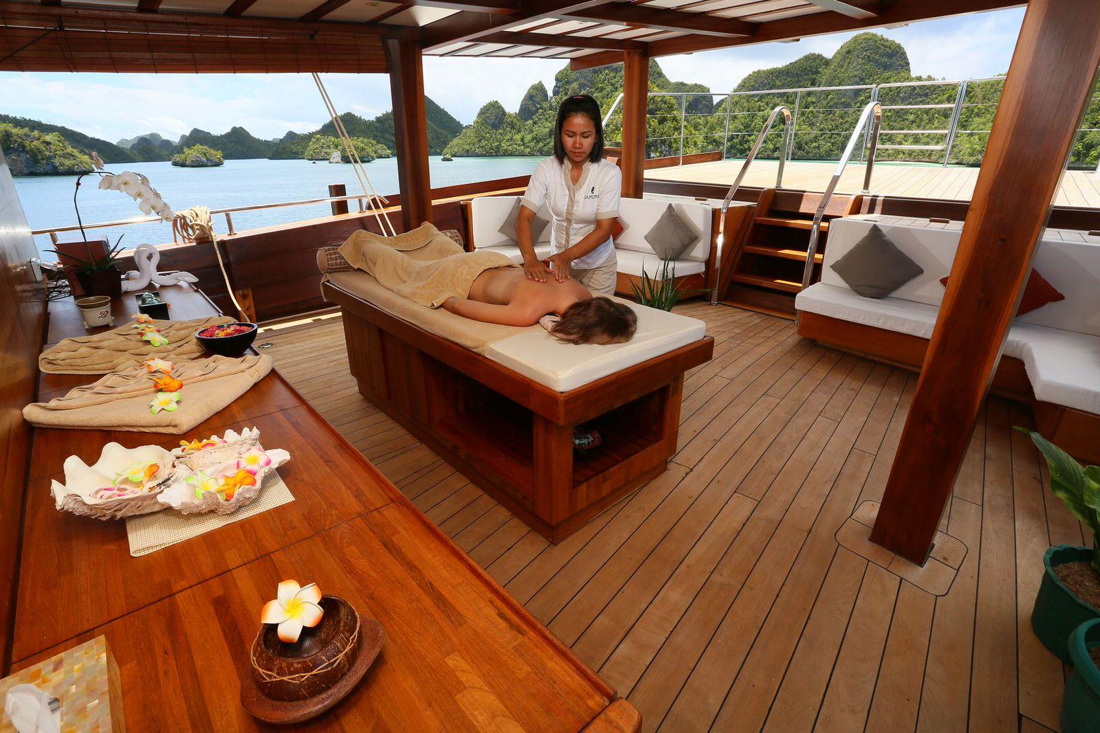 lamima yacht spa onboard 