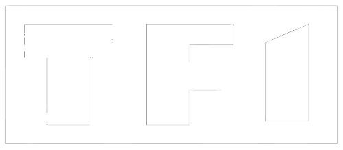 TF1 logo white