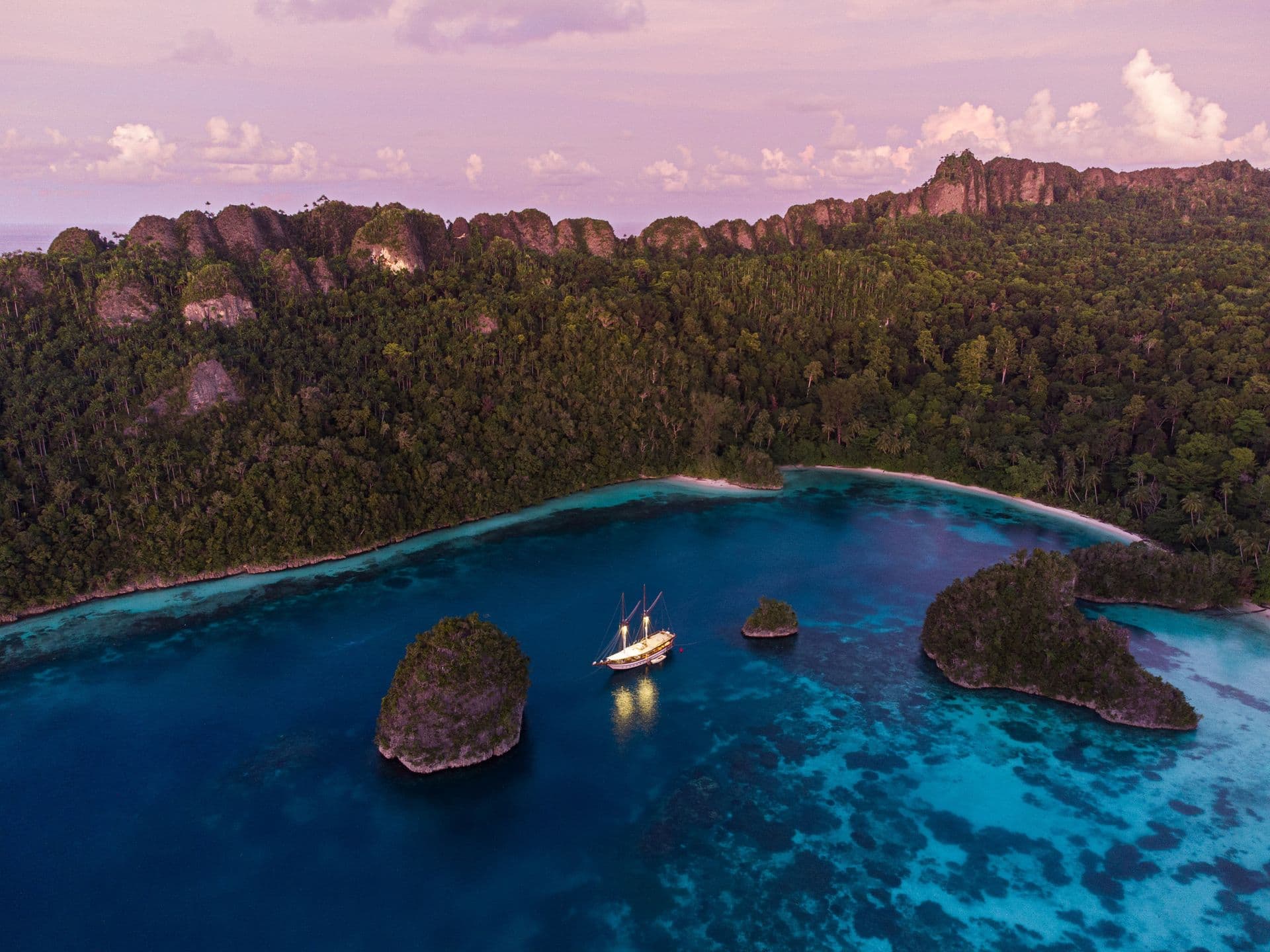 Senja Vessel at sunset